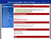 Tablet Screenshot of portal.polkcountyhighschool.com